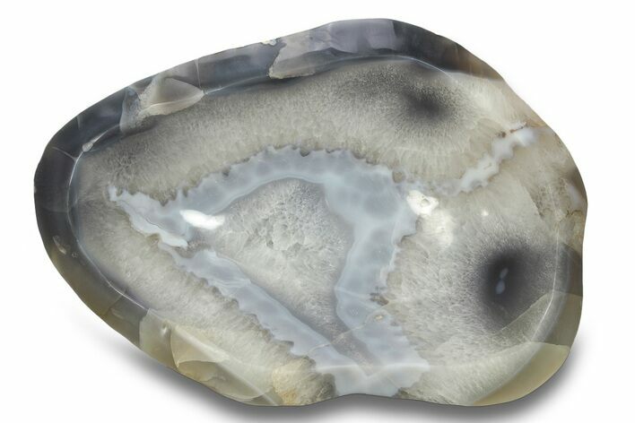 Polished Banded Agate Bowl - Madagascar #245570